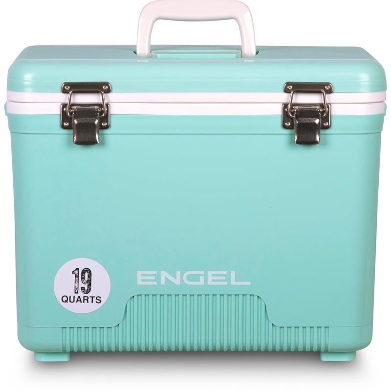 Engel UC19 19 Quart Leak-Proof, Air Tight, Drybox Cooler and Small Hard Shell Lunchbox for Men and Women in Seafoam - Image 1